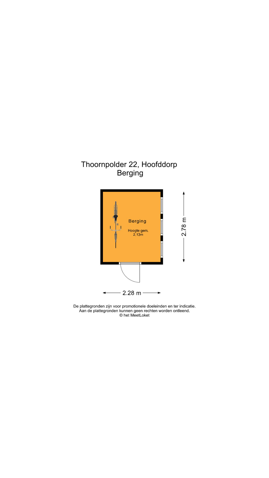 Thoornpolder 22 , 2134 WN Hoofddorp map